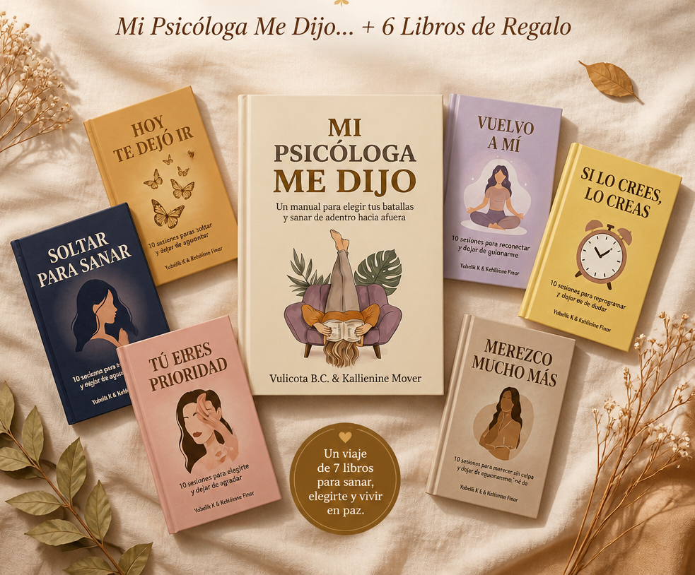 Libro: "Mi psicóloga me dijo.." + 6 libros de regalo 🎁