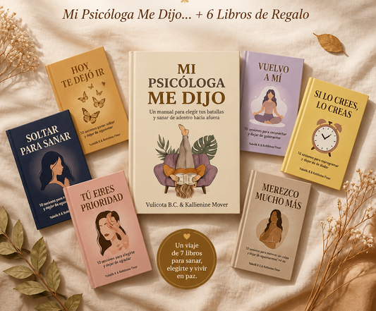 Libro: "Mi psicóloga me dijo.." + 6 libros de regalo 🎁